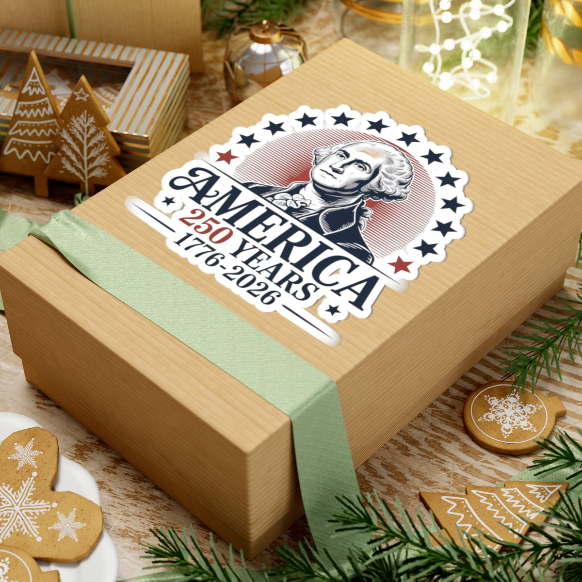America 250 Years Sticker — 1776–2026 Commemorative Kiss-Cut Sticker