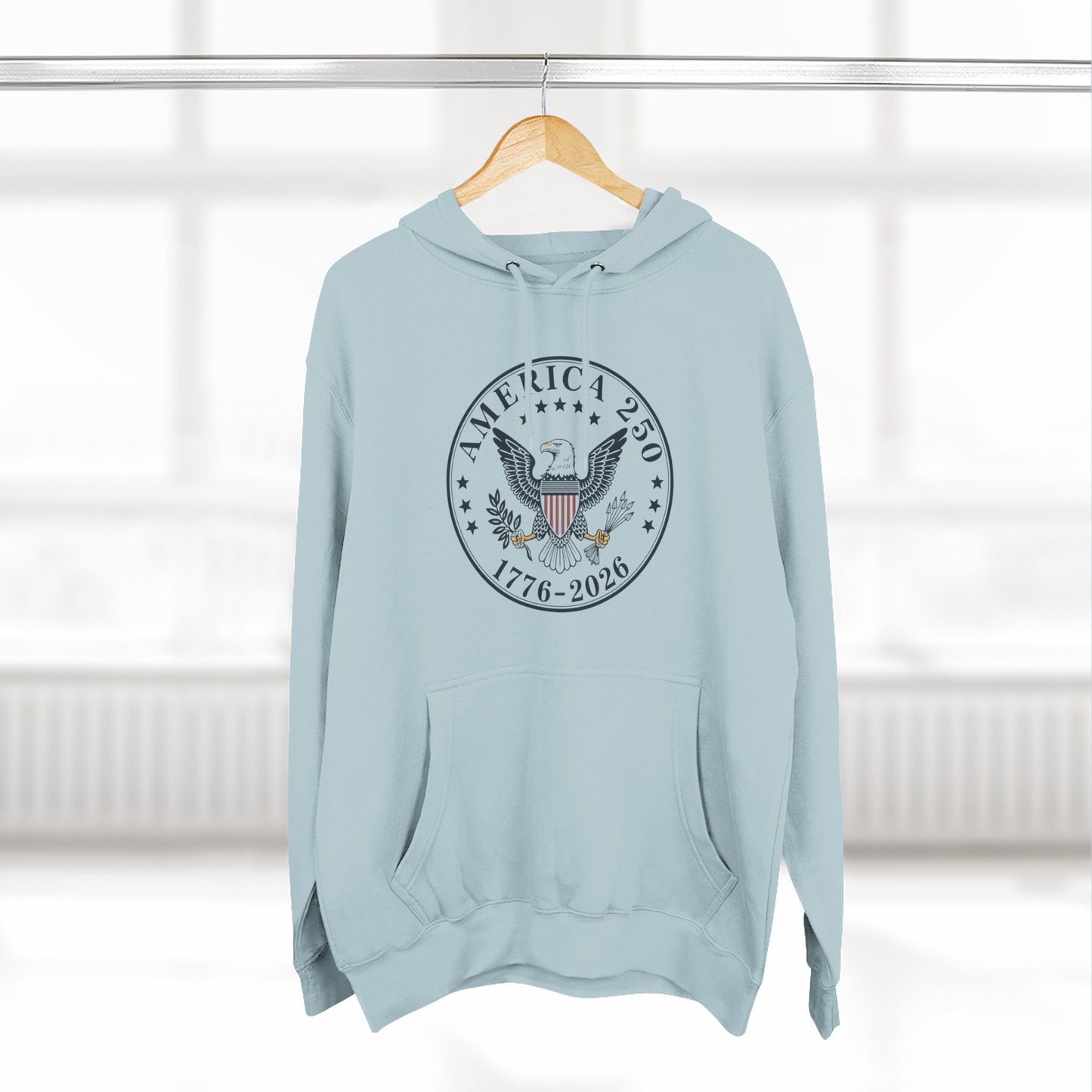 Three-Panel Fleece Hoodie